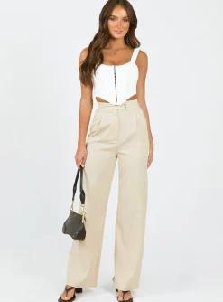 Princess Polly Regence Pants Beige Shop