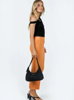 Princess Polly Regent Low Rise Maxi Skirt Orange Clearance