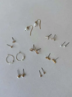 Princess Polly Reina Earring Pack Gold Sale