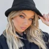 Princess Polly Reina Puffer Hat  Black Hot