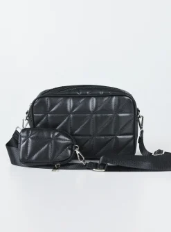 Princess Polly Remar Crossbody Bag Black New