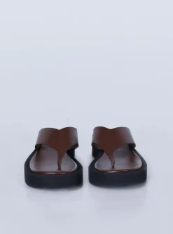 Princess Polly Remi Sandal Chocolate Brown Best