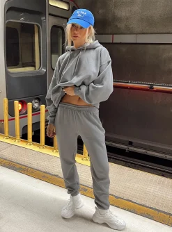 Princess Polly Renna Track Pants  Charcoal Cheap