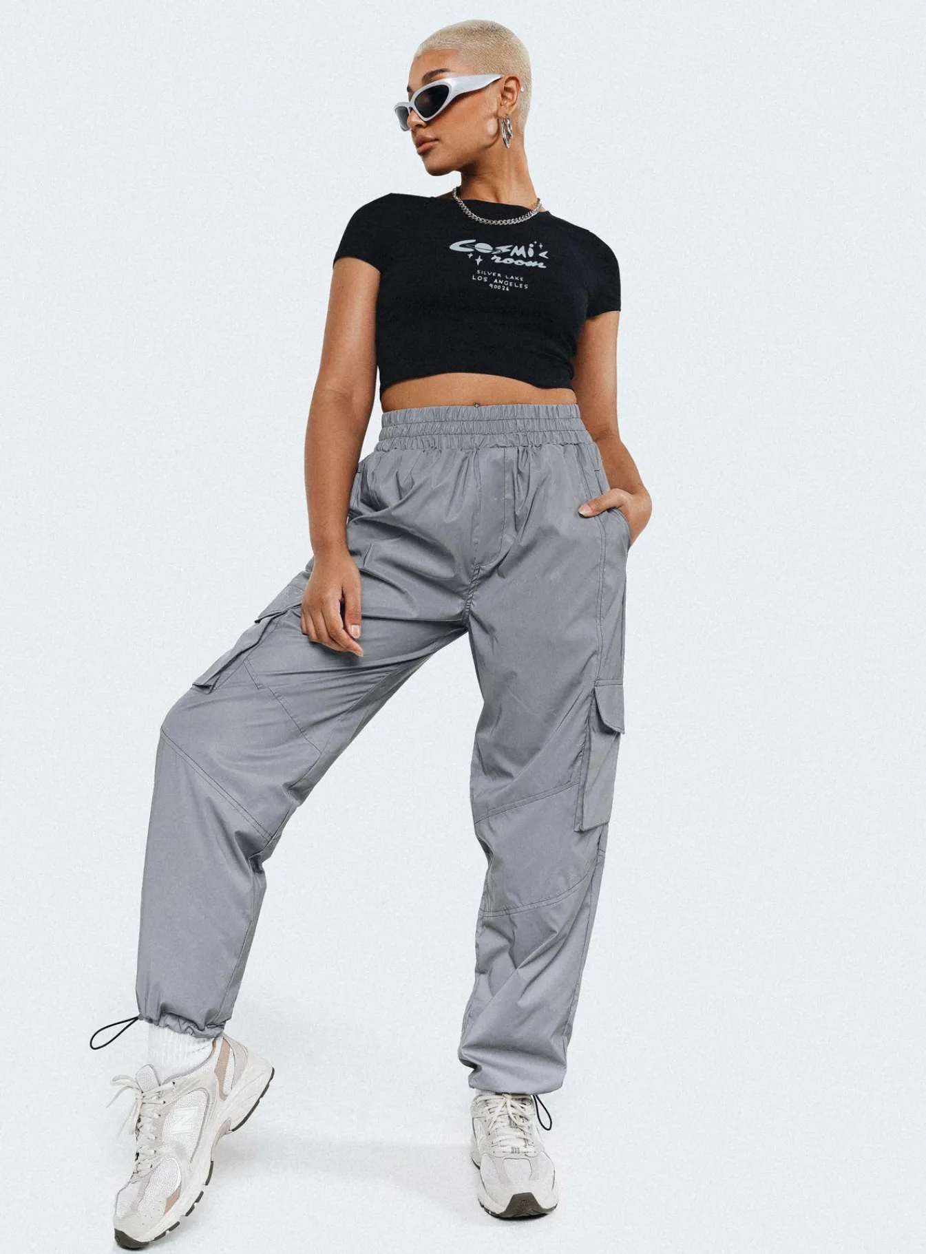 Princess Polly Renni Pants Grey New