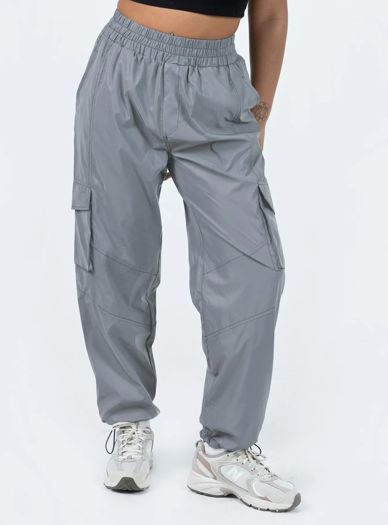 Princess Polly Renni Pants Grey New