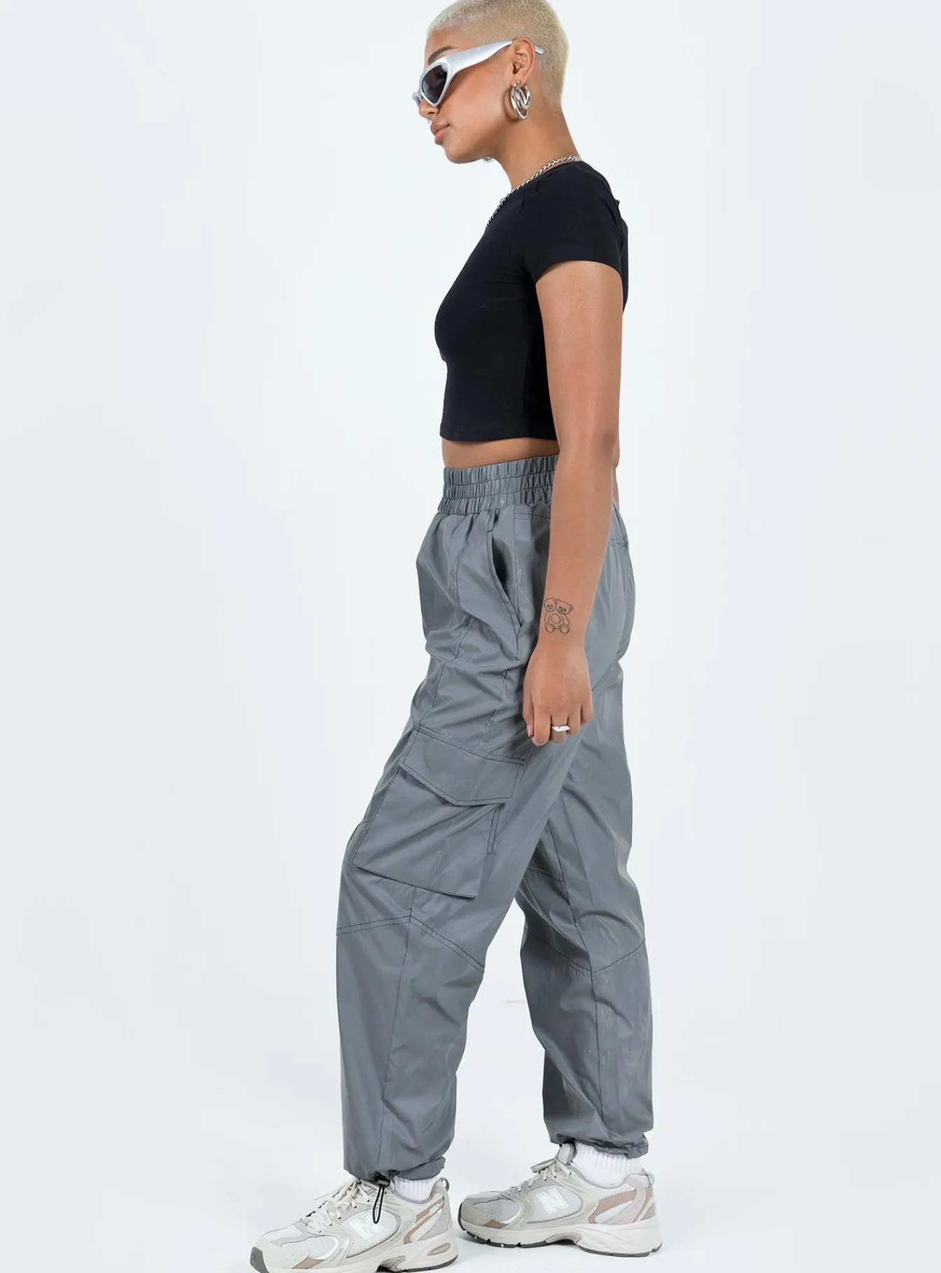 Princess Polly Renni Pants Grey New