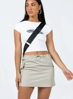 Princess Polly Renwick Chute Mini Skirt Grey Sale