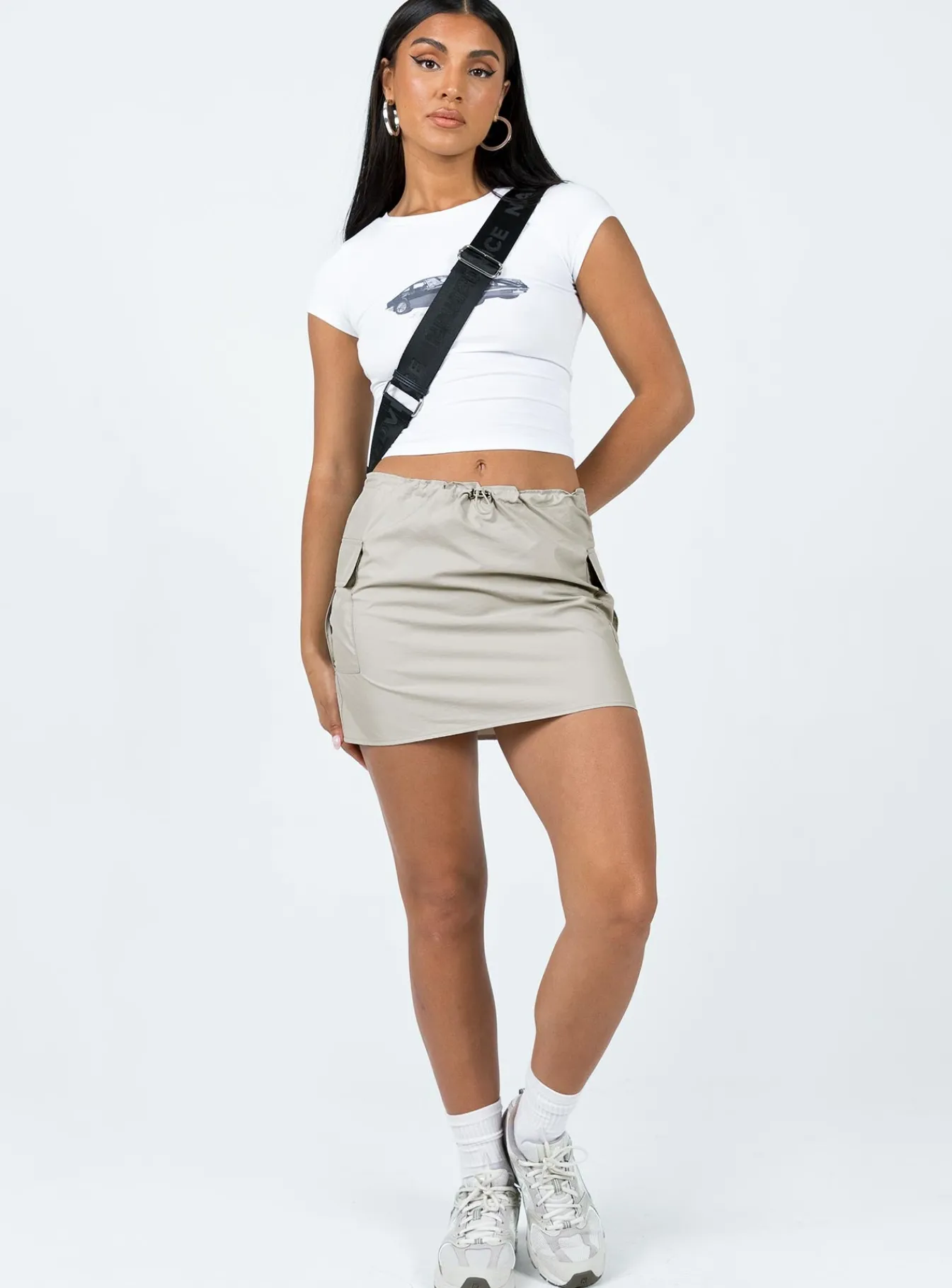 Princess Polly Renwick Chute Mini Skirt Grey Sale