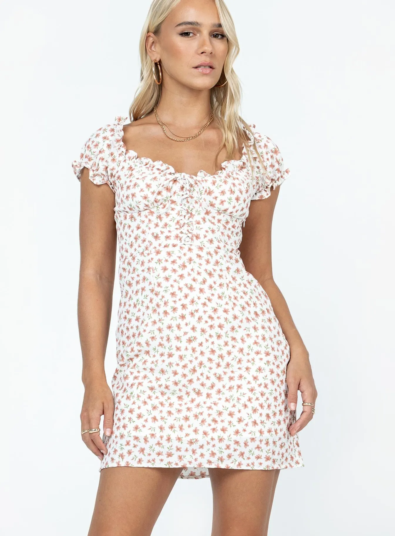 Princess Polly Reuben Mini Dressfloral White Online