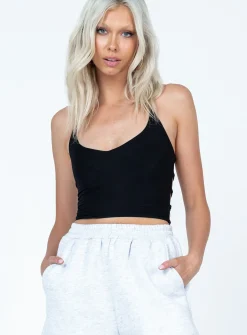 Princess Polly Revesby Top  Black Hot