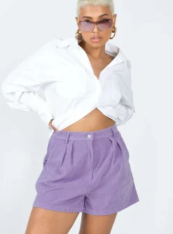 Princess Polly Rhanni Shorts  Purple Outlet