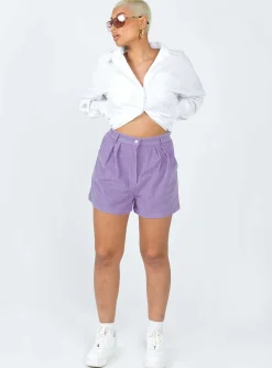Princess Polly Rhanni Shorts  Purple Outlet