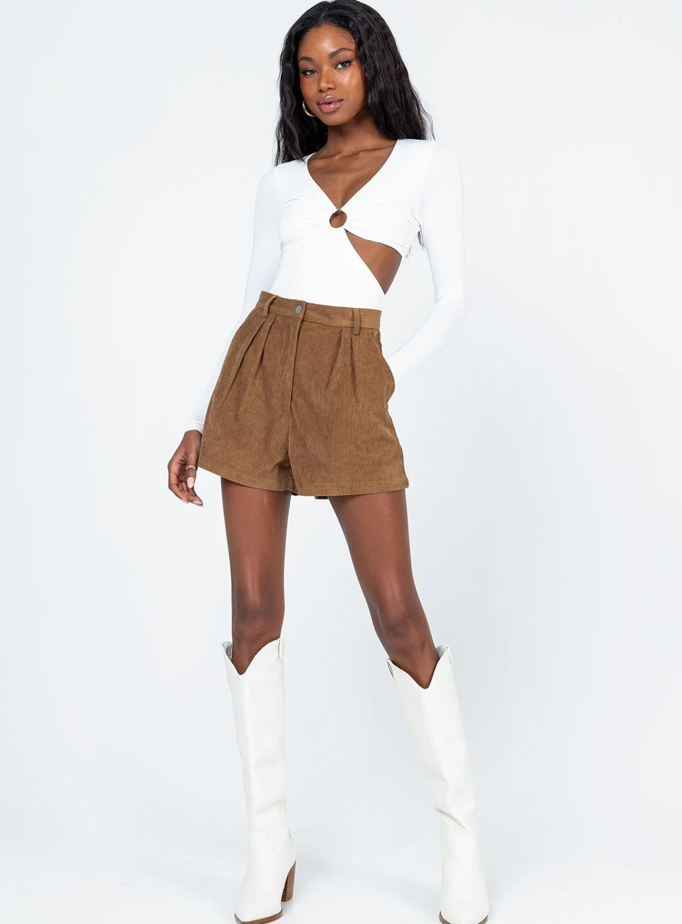 Princess Polly Rhanni Shorts Brown Fashion