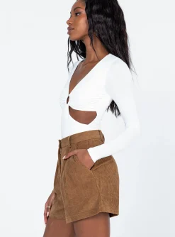 Princess Polly Rhanni Shorts Brown Fashion
