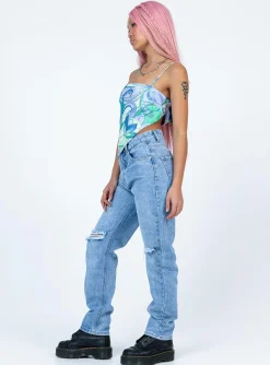Princess Polly Rheannon Straight Legjeans Denim Clearance