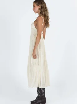 Princess Polly Ricci Maxi Dress Ivory Best Sale