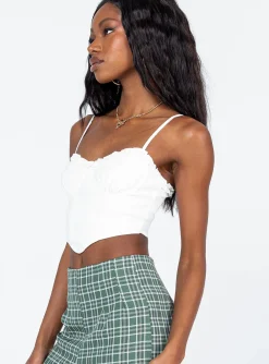 Princess Polly Ridley Top  White Online