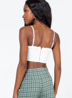 Princess Polly Ridley Top  White Online