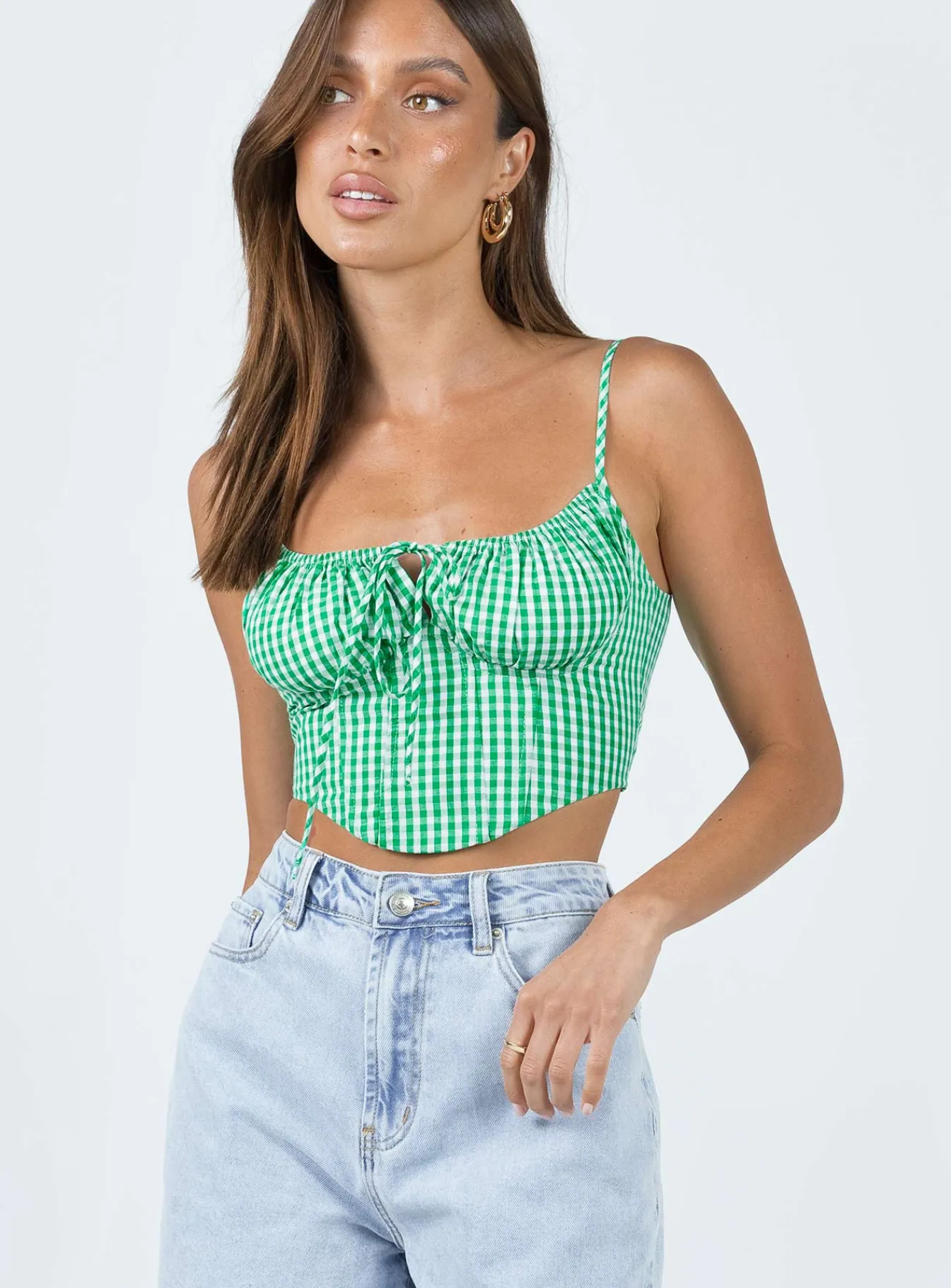 Princess Polly Rinaldi Top Green Online