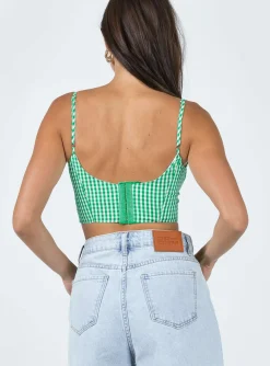 Princess Polly Rinaldi Top Green Online