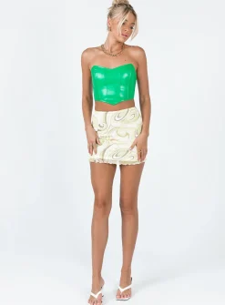 Princess Polly Ringo Mini Skirt Yellow Sale