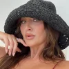 Princess Polly Risa Hat  Black Clearance