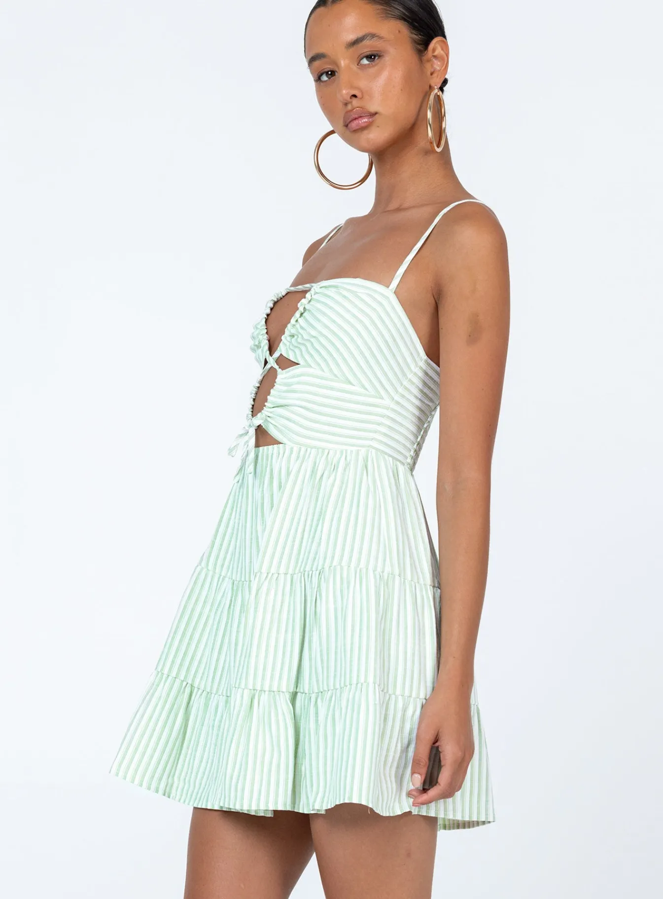 Princess Polly Rise Up Mini Dress Green Fashion