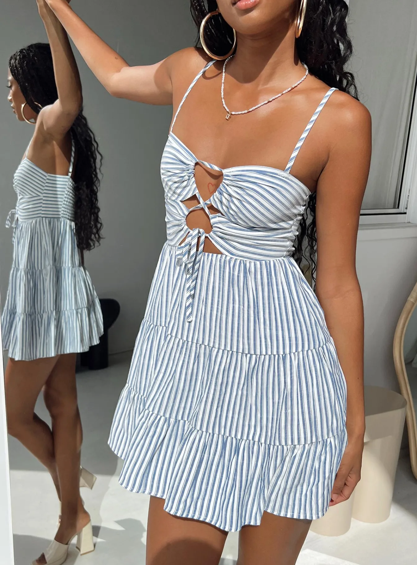 Princess Polly Rise Up Mini Dress Navy Shop