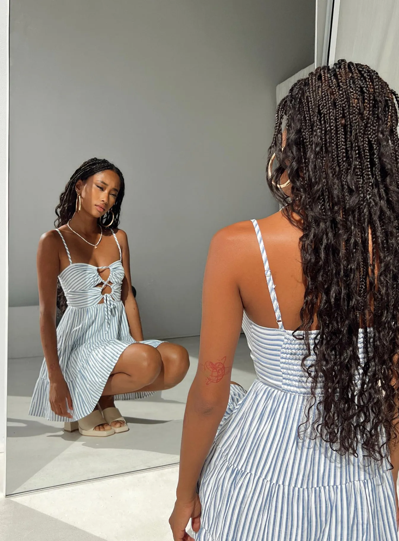 Princess Polly Rise Up Mini Dress Navy Shop