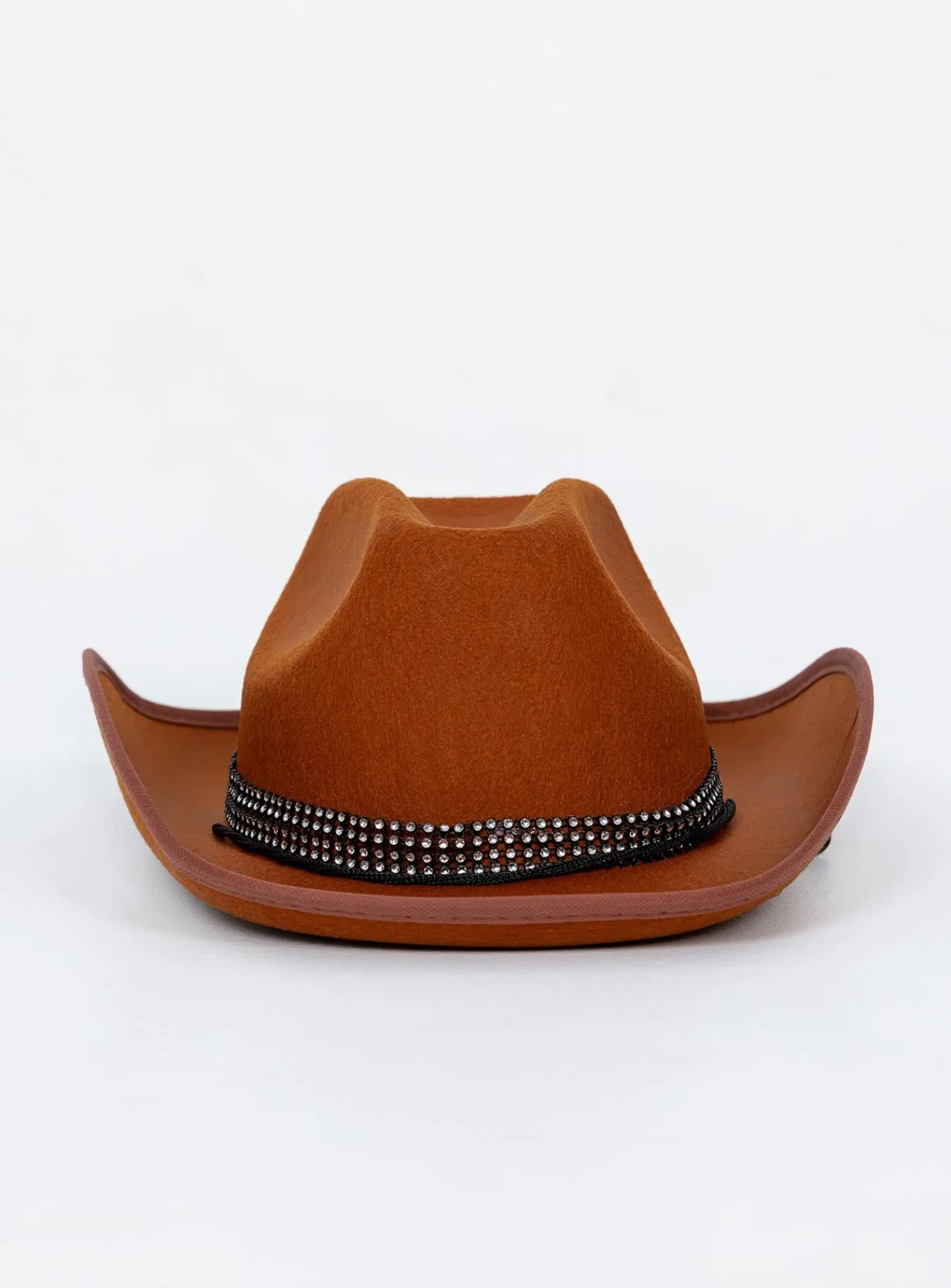 Princess Polly Rissell Rhinestone Cowboy Hat Brown Best