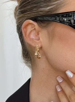 Princess Polly Ritchieplated Hoop Earrings   Gold Shop