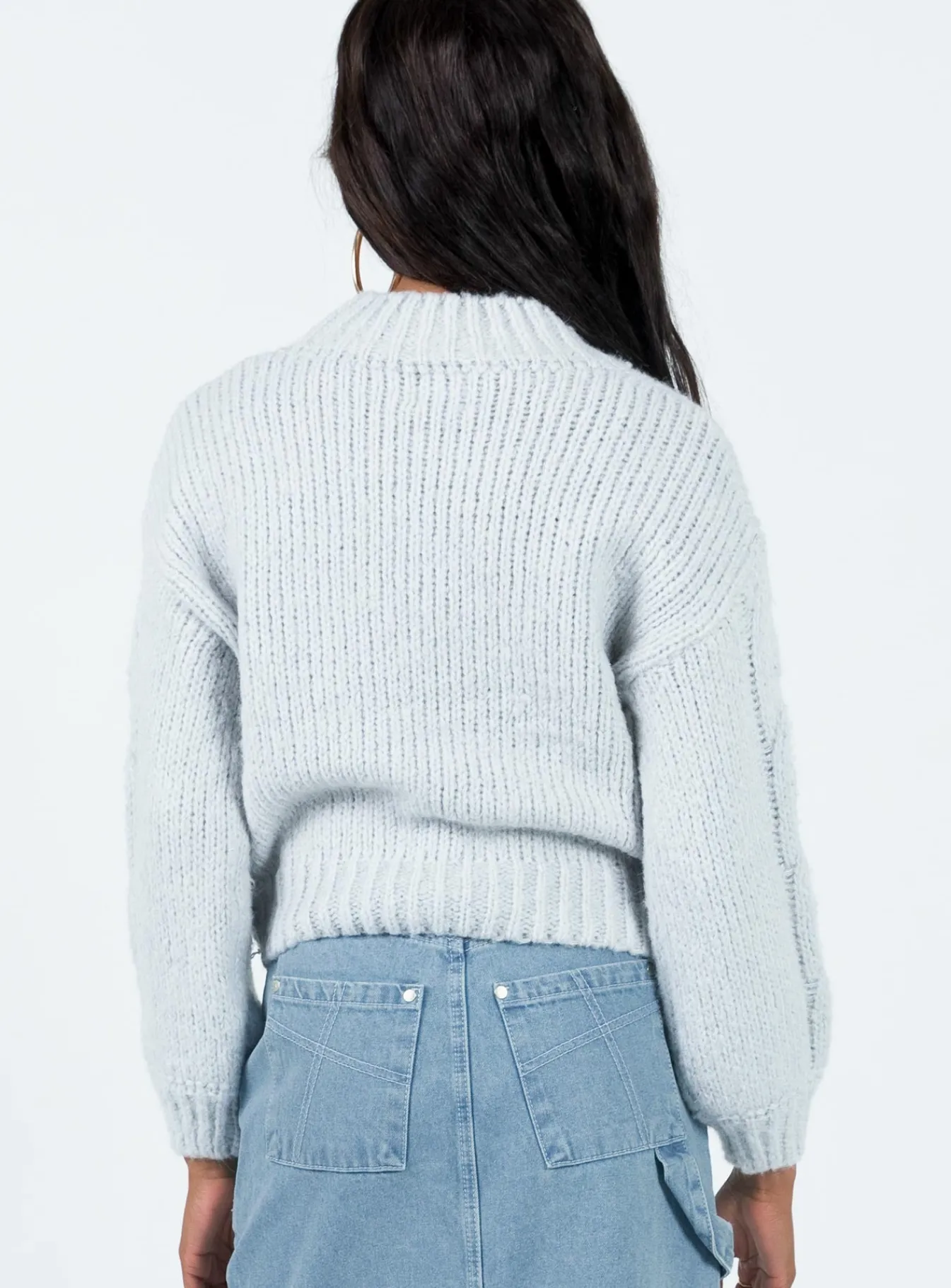 Princess Polly Ritson Sweater Grey Flash Sale