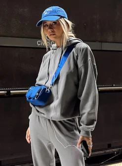 Princess Polly Ritu Oversized Hoodie  Charcoal Hot
