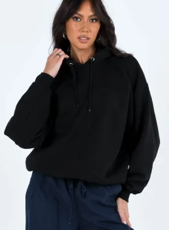 Princess Polly Ritu Oversized Hoodie  Black Cheap