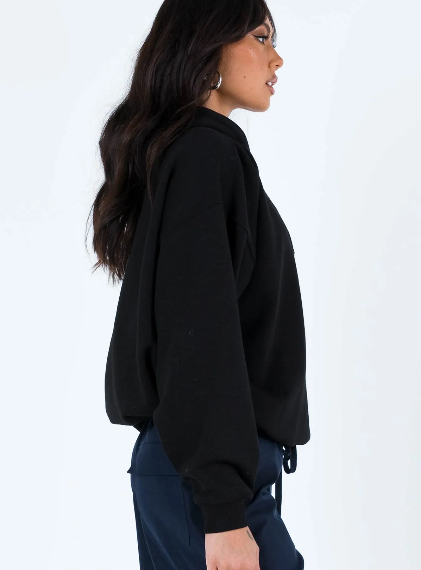 Princess Polly Ritu Oversized Hoodie Black Cheap