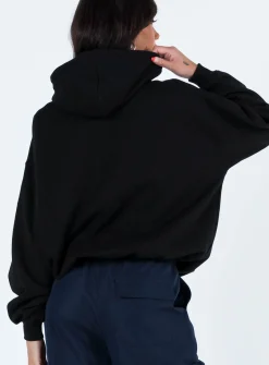 Princess Polly Ritu Oversized Hoodie Black Cheap