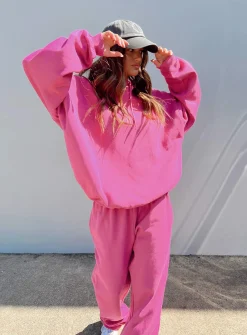 Princess Polly Ritu Oversized Hoodie  Pink Cheap