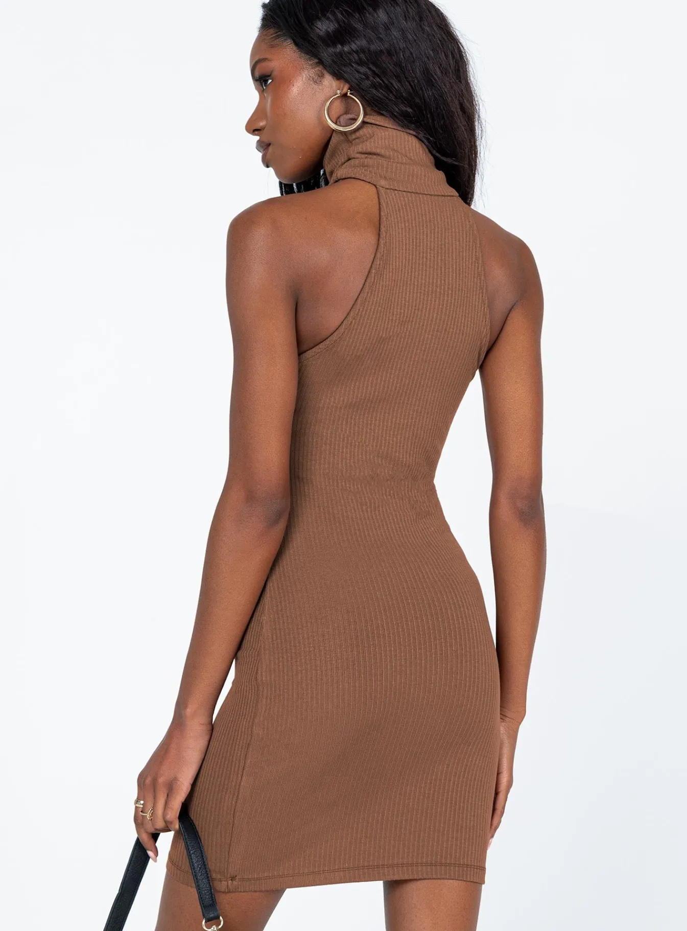 Princess Polly River Mini Dress Brown New