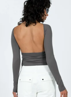 Princess Polly Rixie Long Sleeve Top Grey Store