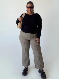 Princess Polly Rixie Long Sleeve Topcurve   Black Outlet