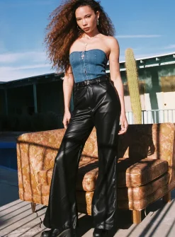 Princess Polly Road Trip Pants  Black Best Sale