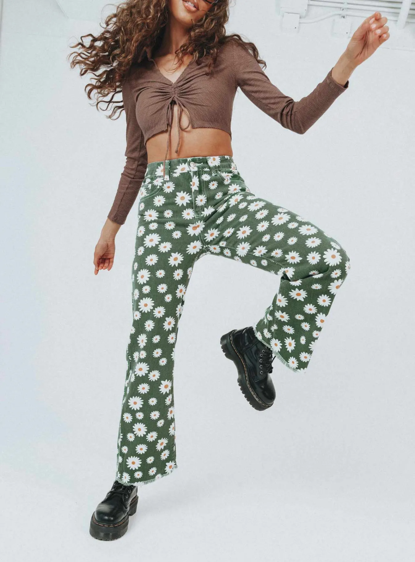 Princess Polly Roland Straight Leg Jeans Multi Sale