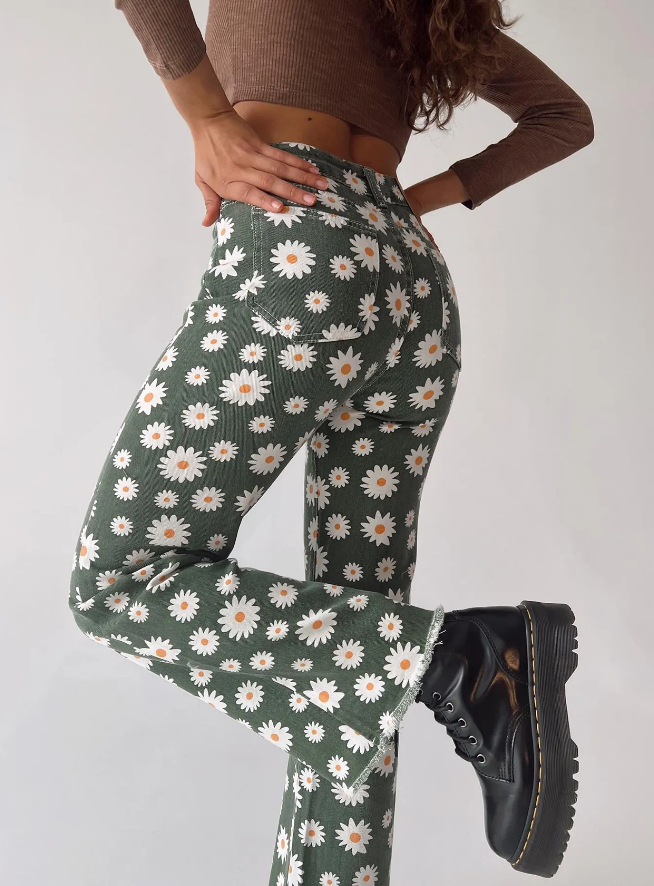 Princess Polly Roland Straight Leg Jeans Multi Sale