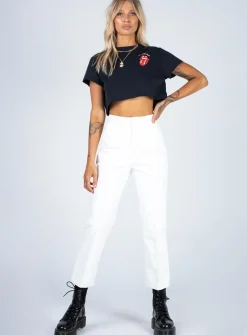 Princess Polly Rolling Stones Many Tongues Crop Tee Black Discount