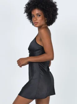 Princess Polly Roman Mini Dress Black Clearance