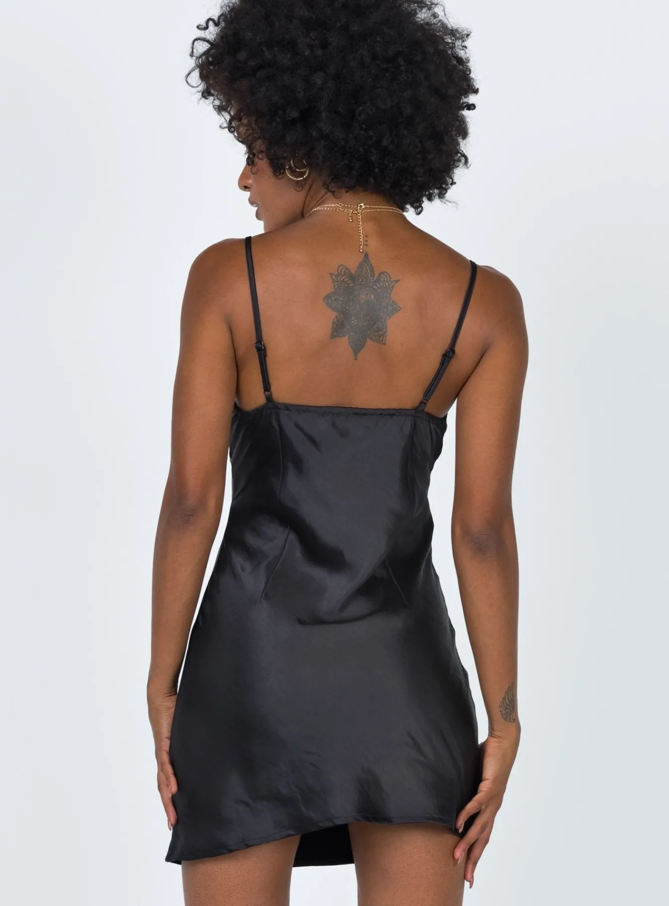 Princess Polly Roman Mini Dress Black Clearance