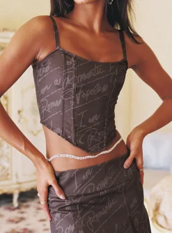Princess Polly Romantic Corset Top  Multi Outlet
