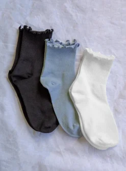 Princess Polly Ronaldi Sock Set Blue / White / Black   Black / White / Blue Fashion