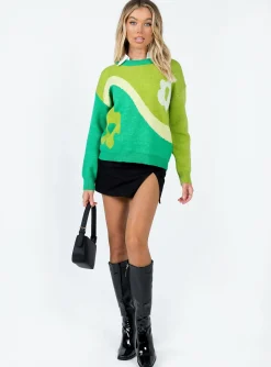 Princess Polly Ronalee Sweater  Green Best