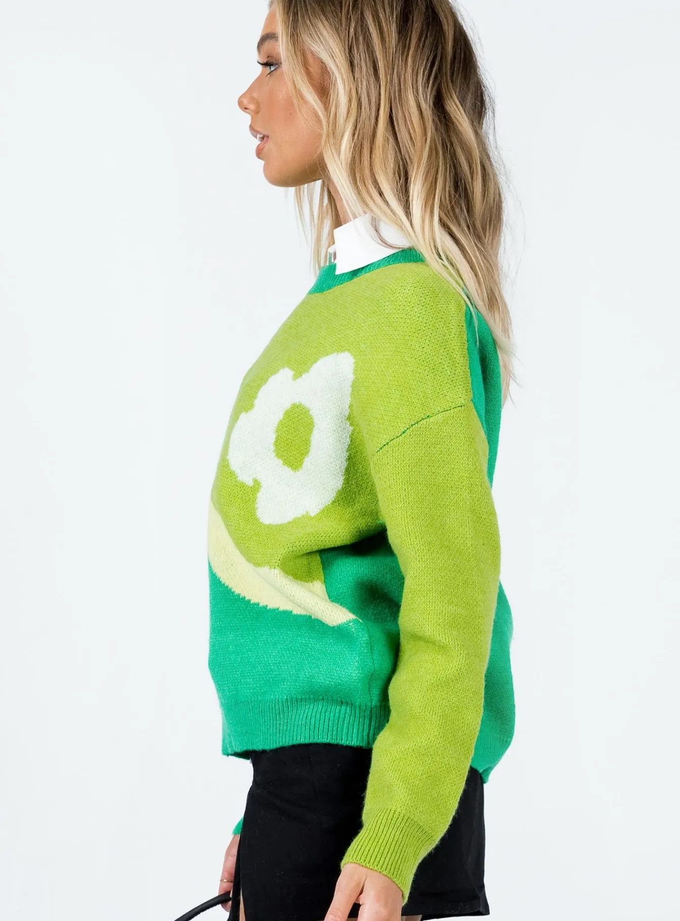 Princess Polly Ronalee Sweater Green Best